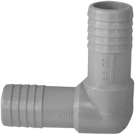 Boshart 1 In. 90 Deg. Polypropylene Insert Elbow 1/4 Bend UPPE-10